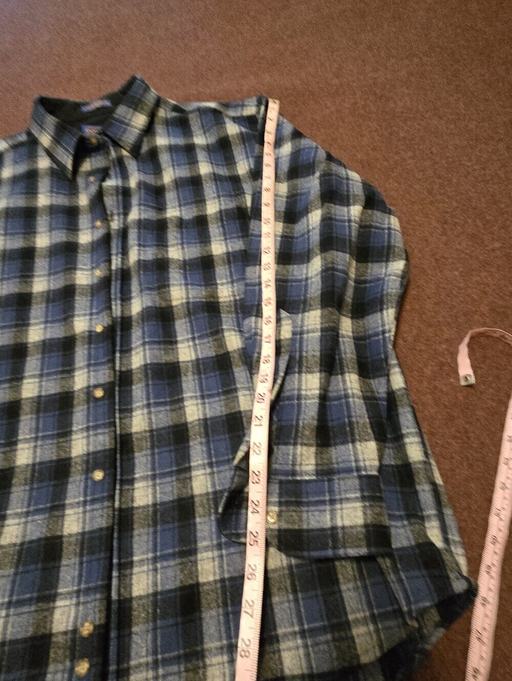 Pendleton Rn 29685 Blue Plaid Size XXL Y2k Excellent Condition - Picture 7 of 10